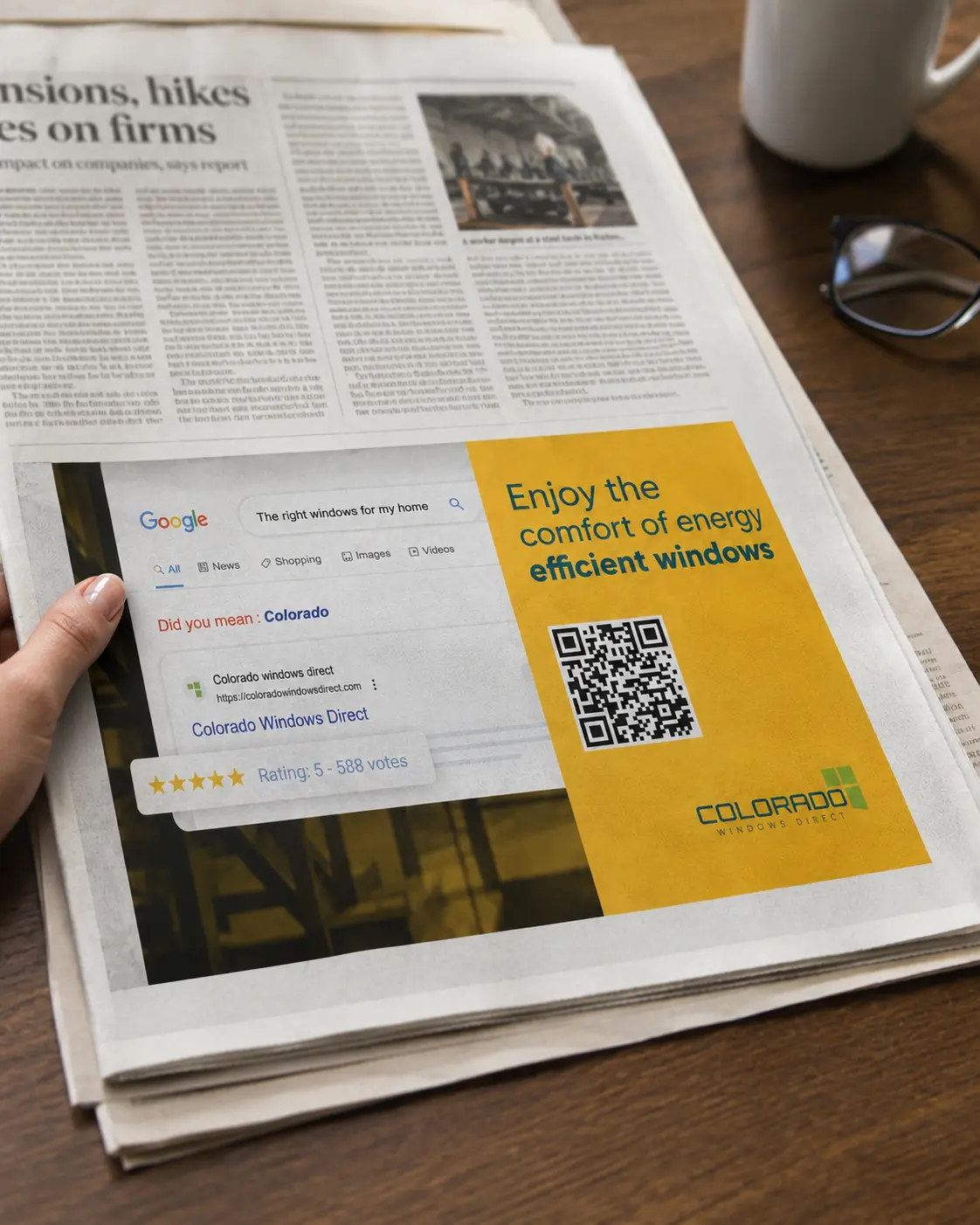 Colorado Windows Newspaper Ad