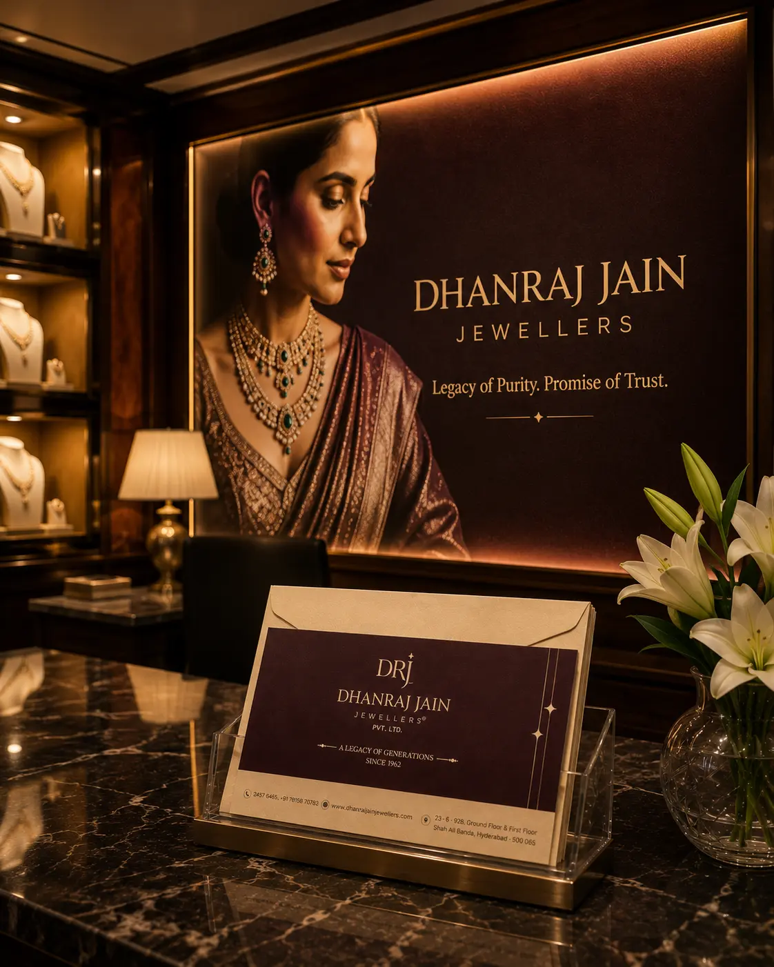 Dhanraj Jain Jewellers Counter