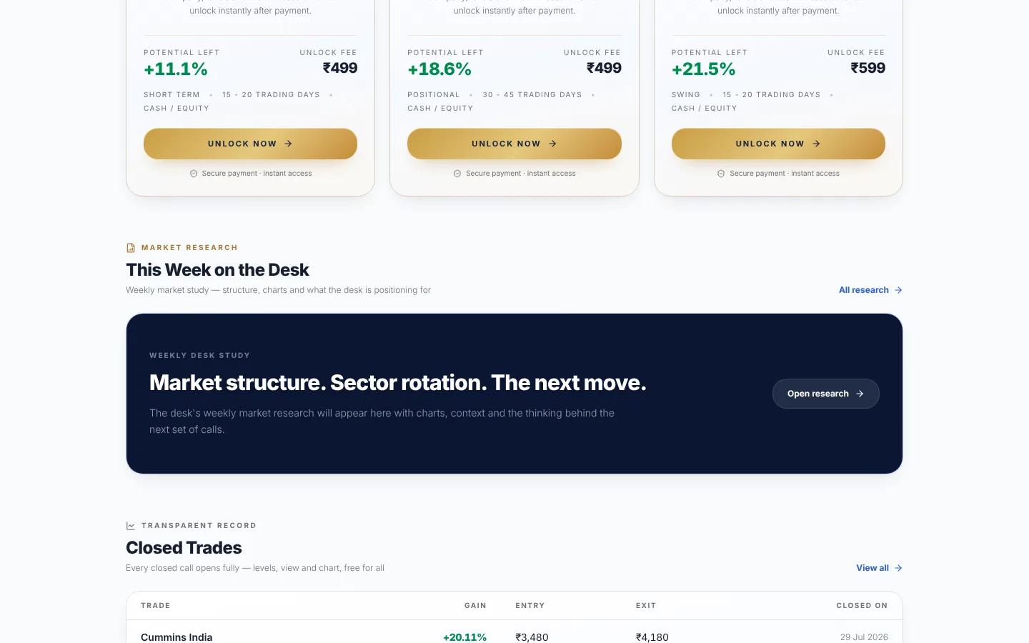 Market Lens by Him website screen 2